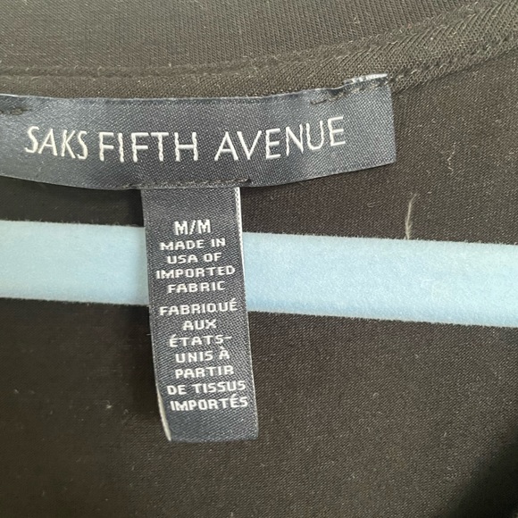 Saks Fifth Avenue jersey sleeveless dress. Black. Size medium. - Picture 2 of 4